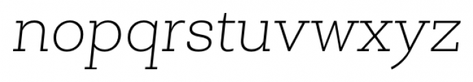 Newslab Thin Italic Font LOWERCASE