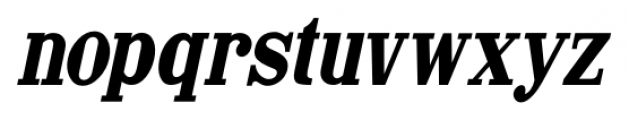 Newsprint JNL Narrow Oblique  Font LOWERCASE