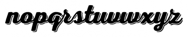 Nexa Rust Script Bold Shadow 1 Font LOWERCASE