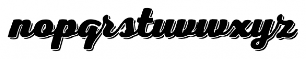 Nexa Rust Script Heavy Shadow 1 Font LOWERCASE