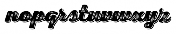 Nexa Rust Script Heavy Shadow 3 Font LOWERCASE