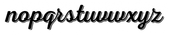 Nexa Rust Script Regular Shadow 1 Font LOWERCASE