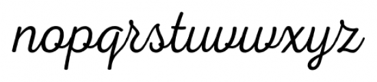 Nexa Rust Script Thin 1 Font LOWERCASE