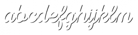 Nexa Rust Script Thin Shadow Font LOWERCASE