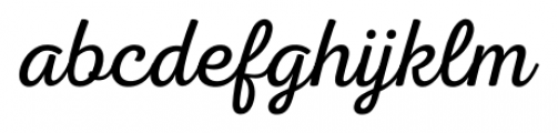 Nexa Script Light Font LOWERCASE