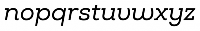 Nexa Slab Italic Font LOWERCASE