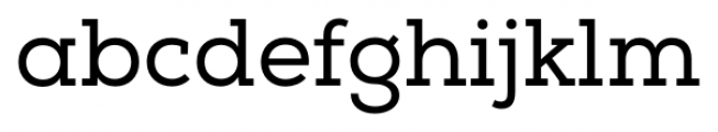 Nexa Slab  Regular Font LOWERCASE