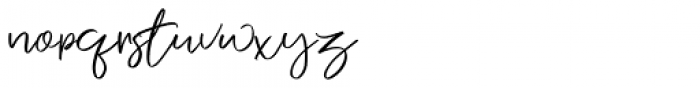 NERMOLA Script Regular Font LOWERCASE