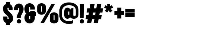 Nearing Condensed Sans Black Font OTHER CHARS