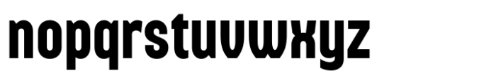 Nearing Condensed Sans Bold Font LOWERCASE