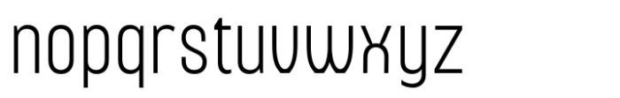 Nearing Condensed Sans Extra Light Font LOWERCASE