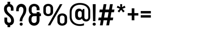 Nearing Condensed Sans Medium Font OTHER CHARS