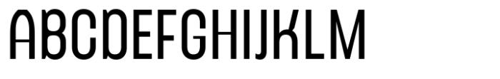 Nearing Condensed Sans Regular Font UPPERCASE