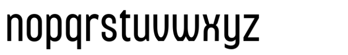 Nearing Condensed Sans Regular Font LOWERCASE