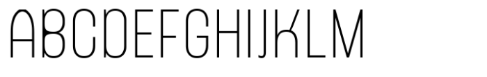 Nearing Condensed Sans Thin Font UPPERCASE
