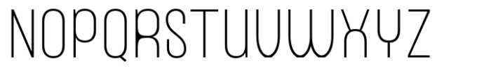 Nearing Condensed Sans Thin Font UPPERCASE