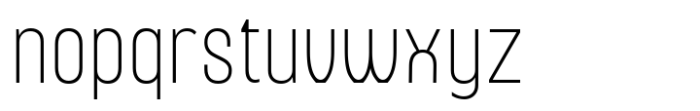 Nearing Condensed Sans Thin Font LOWERCASE