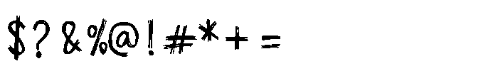 Neat Scribble Font OTHER CHARS