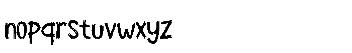 Neat Scribble Font LOWERCASE