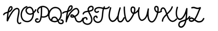 Neatly Said Script Font UPPERCASE