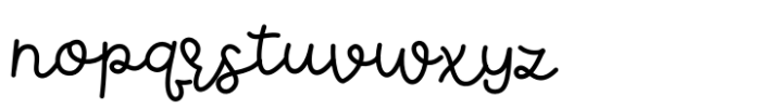 Neatly Said Script Font LOWERCASE