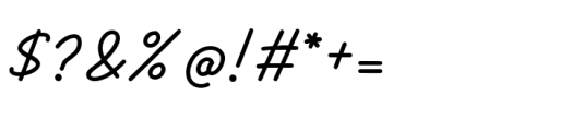 Neatly Script Font OTHER CHARS