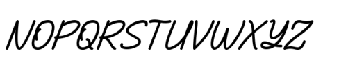 Neatly Script Font UPPERCASE