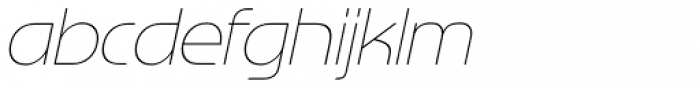 Nebbiolo UltraLight Italic Font LOWERCASE