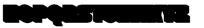 Nebies Retro Extrude Font UPPERCASE