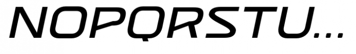 Nebora Extra Light Slanted Font UPPERCASE