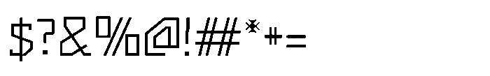 Nebula Chronos Light Font OTHER CHARS