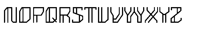 Nebula Chronos Light Font UPPERCASE