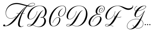 Nebulla Script Font UPPERCASE