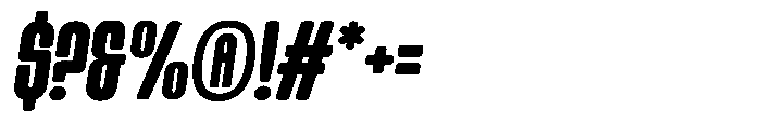 Nechlas Rounded Slant Regular Font OTHER CHARS