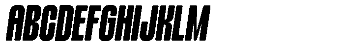 Nechlas Rounded Slant Regular Font UPPERCASE