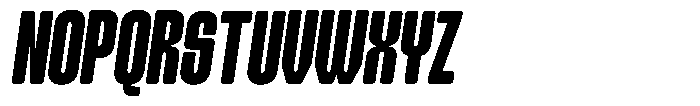Nechlas Rounded Slant Regular Font UPPERCASE