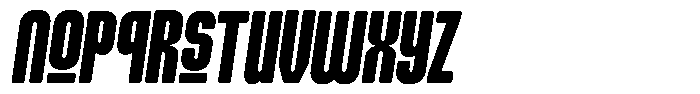 Nechlas Rounded Slant Regular Font LOWERCASE