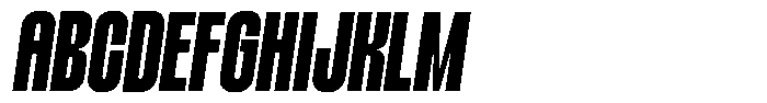 Nechlas Slant Regular Font UPPERCASE