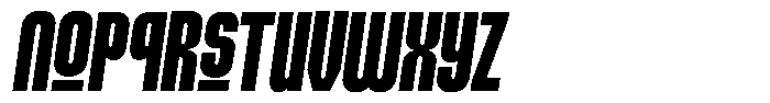 Nechlas Slant Regular Font LOWERCASE