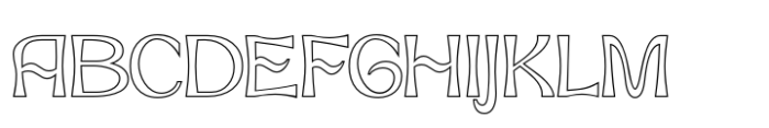 Neckyn Outline Font UPPERCASE