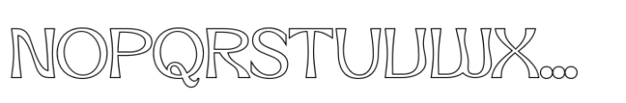 Neckyn Outline Font UPPERCASE