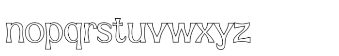 Neckyn Outline Font LOWERCASE