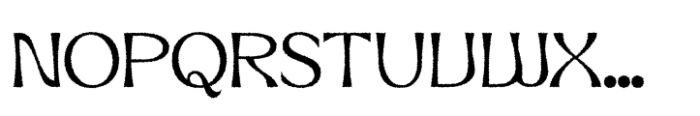 Neckyn Rough Font UPPERCASE