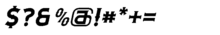 Necrothra Bold Italic Font OTHER CHARS