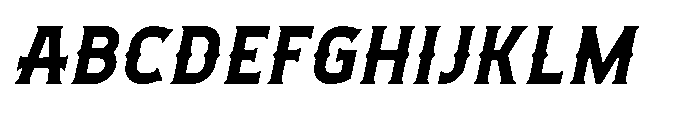 Necrothra Bold Italic Font UPPERCASE