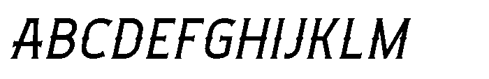 Necrothra Italic Font UPPERCASE