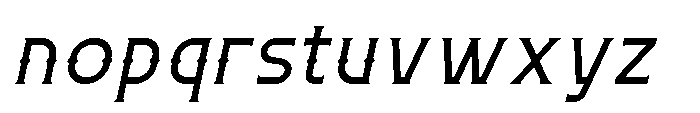 Necrothra Italic Font LOWERCASE