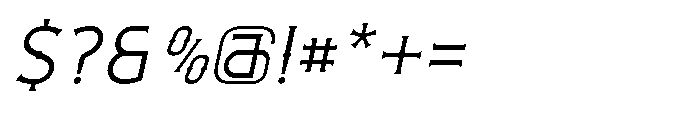 Necrothra Light Italic Font OTHER CHARS