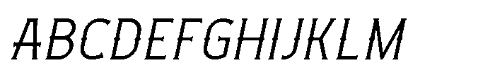 Necrothra Light Italic Font UPPERCASE