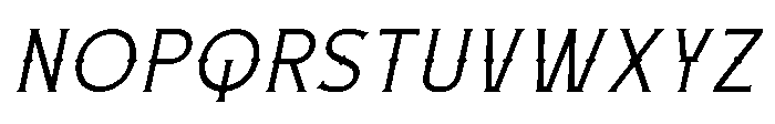 Necrothra Light Italic Font UPPERCASE